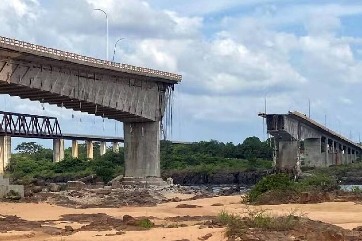 Ponte entre Tocantins e Maranhão desaba e deixa ao menos um morto