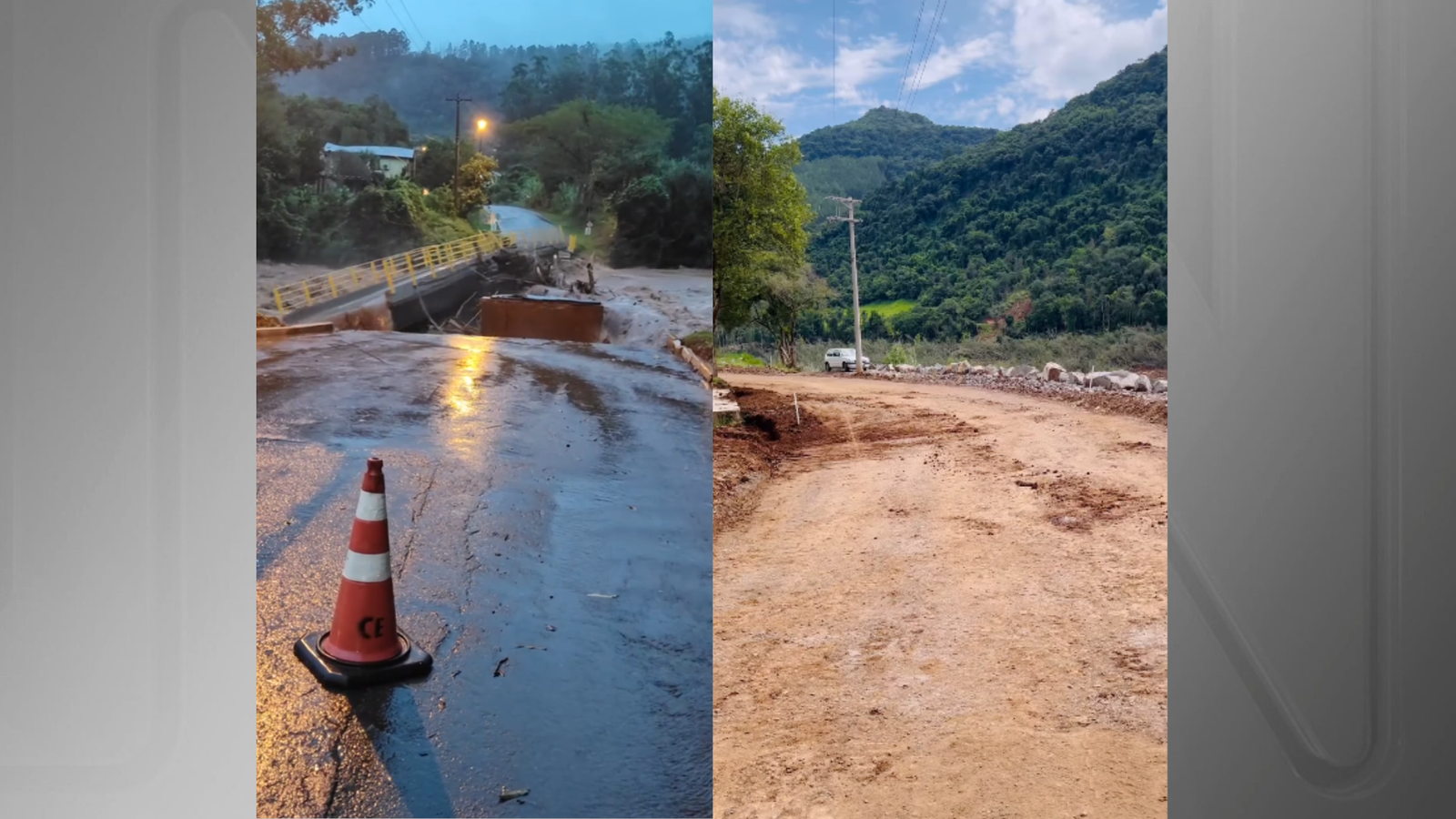 Ponte que desabou durante vídeo de prefeita no RS deve ser reinaugurada só em abril de 2025